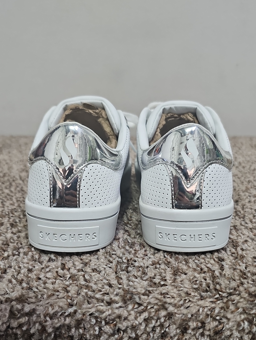 SKECHERS STREET HI-LITE PERF-ECT LEATHER SNEAKERS BFPM-10-079 - Picture 3 of 10